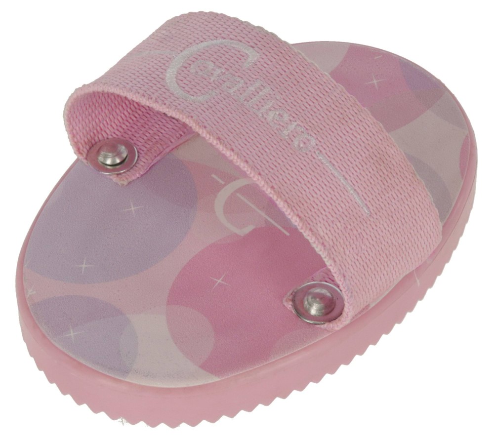 Zgrzebło dla konia Lilli Starlight, ze szlufką, różowy, 13 cm, Covalliero Kids