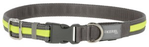 Obroża podświetlana dla psa Light & Reflex, 45 - 65 cm x 25 mm, żółta, Kerbl
