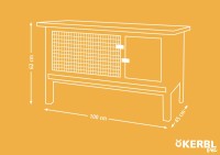 Domek dla gryzoni Fred, 100 x 45 x 62 cm,… | poltechparts.pl