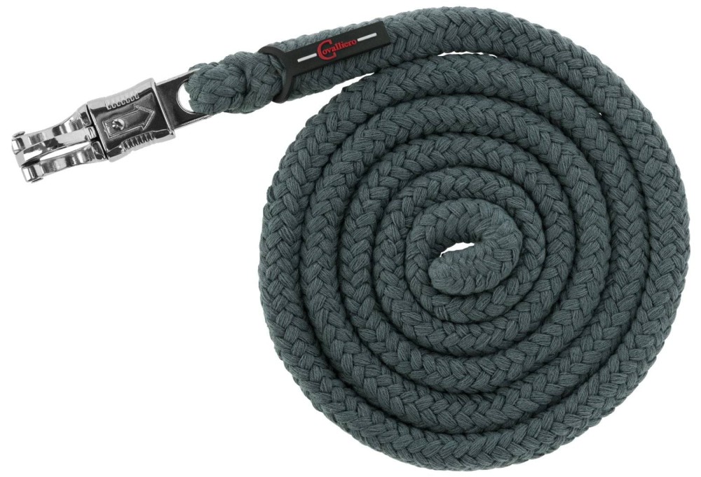Uwiąz dla konia Doria, bezpieczny karabińczyk, 200 cm, zielony, Covalliero