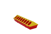 Karmidło dla drobiu, 30 cm x 10 cm, żółty/czerwony
