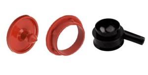 Osłona zaworu pokrywy bańki, tworzywo - silikon, kpl.