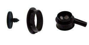 Osłona zaworu pokrywy bańki, tworzywo - guma, kpl.