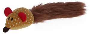Zabawkowa mysz dla kota, 26 cm, brązowy, Kerbl