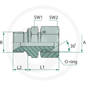 GRANIT GA 1/2 FS-BSP x 1/2 M-BSP WD, 25 szt. 87000414