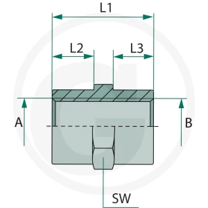 GRANIT GA 1/2 F-BSP x 1/2 F-BSP, 25 szt 87000427