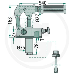 GRANIT Pompa ręczna PRBE 45cc z dźwignią 87000733KIT