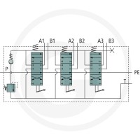 GRANIT Zawór P80 3x DW (A-B zamknięte/ sprężyna powrotna / przekazywanie ciśnienia) 87001380 - 87001380 - Sklep rolniczy PoltechParts