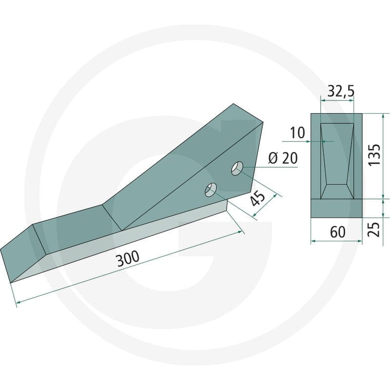 GRANIT Dziób redlicy 1804400002 - 1804400002 - Sklep rolniczy PoltechParts