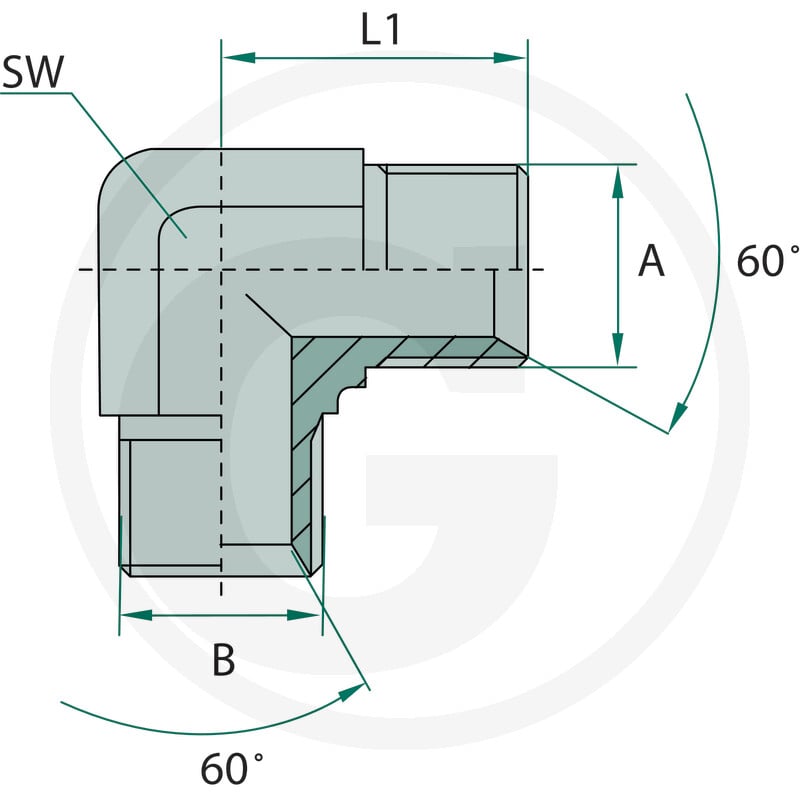 GRANIT WA 3/8 M-BSP x 3/8 M-BSP, 10 szt. 87000430 - 87000430 - Sklep rolniczy PoltechParts