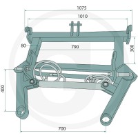 GRANIT Hydrauliczne widły do transportu bel 778755187 - 778755187 - Sklep rolniczy PoltechParts