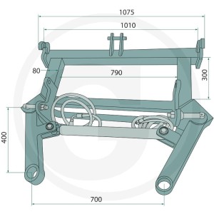 GRANIT Hydrauliczne widły do transportu bel 778755187