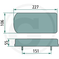GRANIT Zestaw zespolonych lamp tylnych LED 70799195 - 70799195 - Sklep rolniczy PoltechParts
