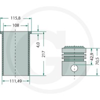 GRANIT Zestaw tłoków 380060472 - 380060472 - Sklep rolniczy PoltechParts