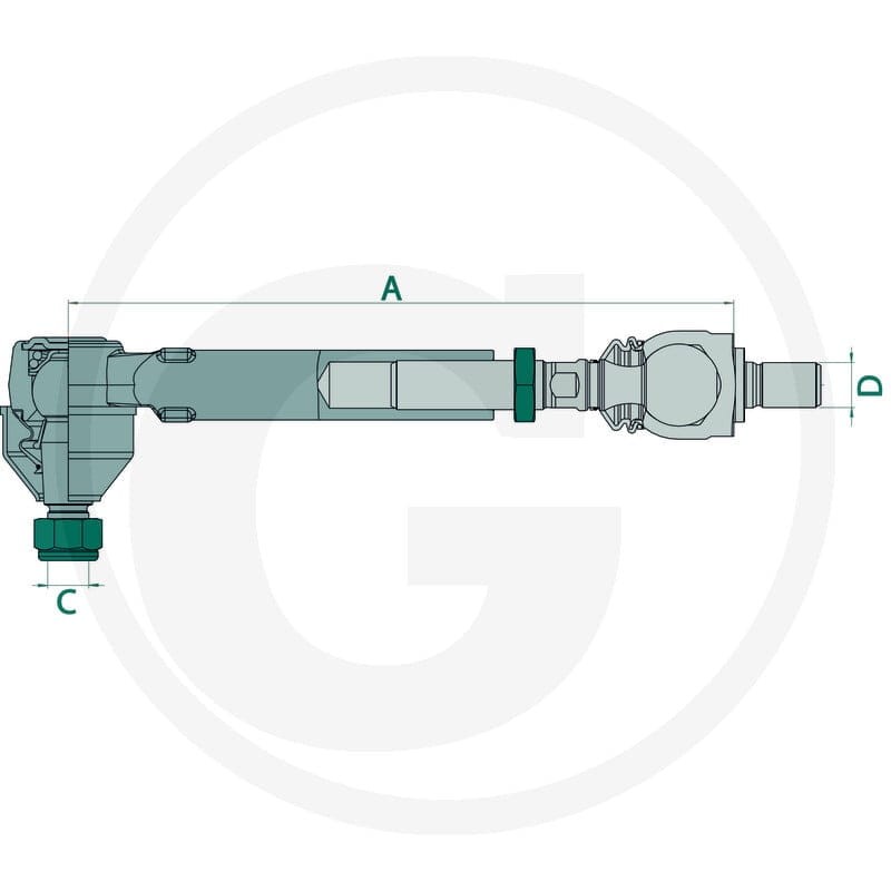 GRANIT Końcówka drążka kierowniczego ze stabili 38715L00089 - 38715L00089 - Sklep rolniczy PoltechParts