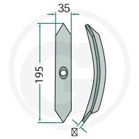 GRANIT Redlica kultywatora 2353200009 - 2353200009 - Sklep rolniczy PoltechParts