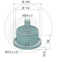 GRANIT Łożysko kpl. 1803400014 - 1803400014 - Sklep rolniczy PoltechParts