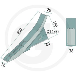 GRANIT Heavy Duty Lemiesz dłutowy 1796100004