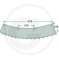 GRANIT Nóż tnący 19078234F - 19078234F - Sklep rolniczy PoltechParts