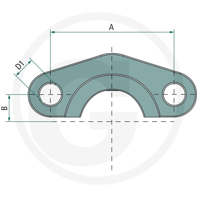 GRANIT Połowa kołnierza SAE 6000 - 2" 87011073 - 87011073 - Sklep rolniczy PoltechParts
