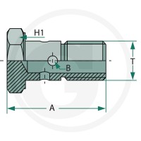 GRANIT Śruba drążona metr. M22x1,5 87012164 - 87012164 - Sklep rolniczy PoltechParts