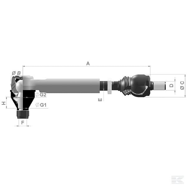 Centre rod