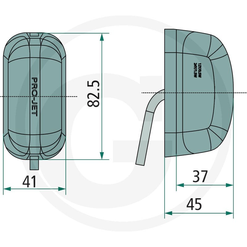 PROPLAST Lampa obrysowa LED PRO-JET 50240… | poltechparts.pl