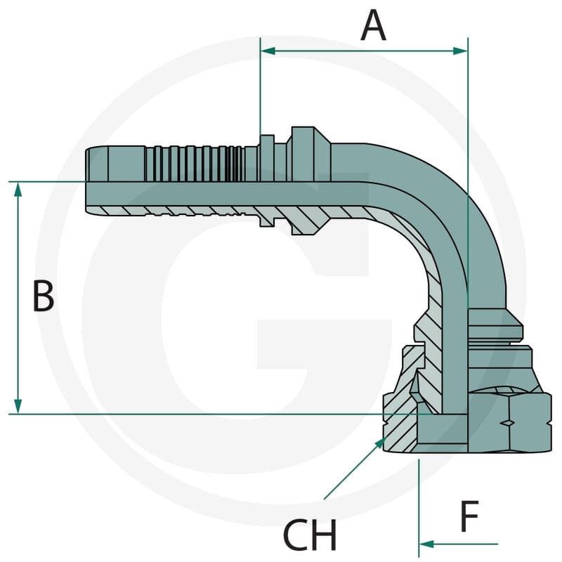 GRANIT PN 20 DKM M30x1.5 90° 87010475 - 87010475 - Sklep rolniczy PoltechParts