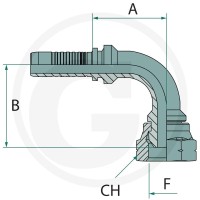 GRANIT PN 20 DKM M30x1.5 90° 87010475 - 87010475 - Sklep rolniczy PoltechParts