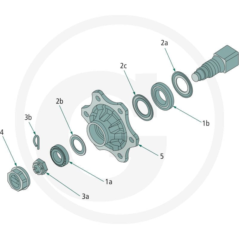 A.D.R Nakrętka osi 2209RDF30 - 2209RDF30 - Sklep rolniczy PoltechParts