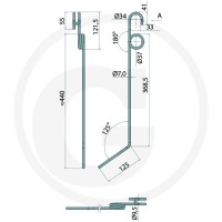 GRANIT Zęby brony 18010.HS-E1 - 18010.HS-E1 - Sklep rolniczy PoltechParts