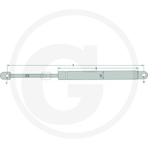 Stabilus Siłownik gazowy 65433028