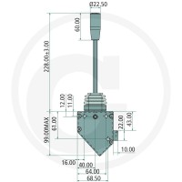 GRANIT Dźwignia sterująca 12140523 - 12140523 - Sklep rolniczy PoltechParts