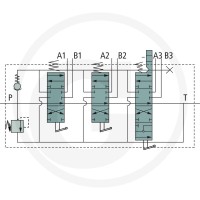 GRANIT Zawór P40 3 x DW, 1 x pozycja pływakowa i blokada w poz. 3 87000931 - 87000931 - Sklep rolniczy PoltechParts