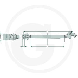 GRANIT Łącznik górny mechaniczny 20012401