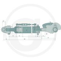 GRANIT Łącznik górny hydrauliczny 20018203 - 20018203 - Sklep rolniczy PoltechParts