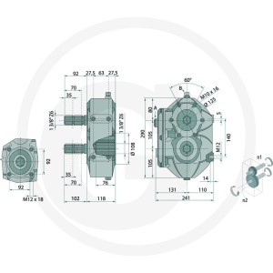 BONDIOLI & PAVESI Przekładnia zębata czołowa M7 415ZBMS6005300010