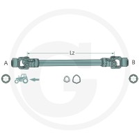 ROTARO Wał przegubowy 12550217 - 12550217 - Sklep rolniczy PoltechParts