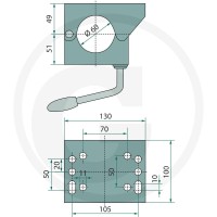 GRANIT Uchwyt zaciskowy 14270295 - 14270295 - Sklep rolniczy PoltechParts