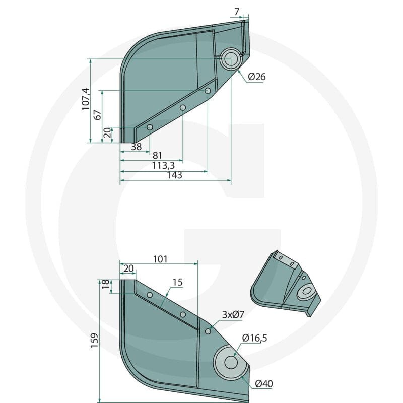 GRANIT Schar komplett 12293827 - 12293827 - Sklep rolniczy PoltechParts