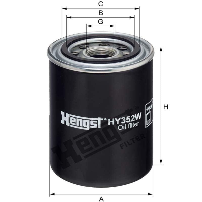 Hengst Filtr oleju HY352W 12118526 - 12118526 - Sklep rolniczy PoltechParts