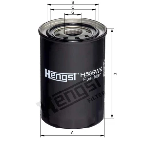 Hengst Filtr paliwa H585WK 12120716