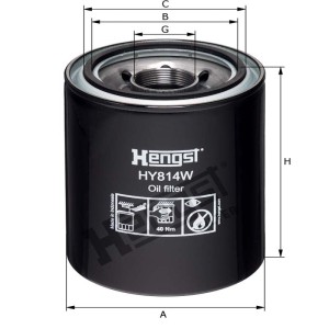 Hengst Filtr oleju HY814W 12108279