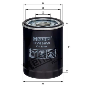 Hengst Filtr oleju HY830W 12119127
