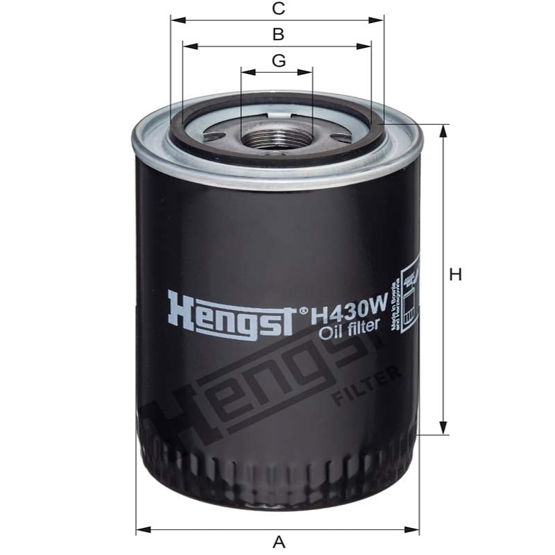Hengst Filtr oleju H430W 12123116 - 12123116 - Sklep rolniczy PoltechParts