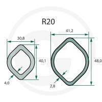 ROTARO Wał przegubowy 12295022 - 12295022 - Sklep rolniczy PoltechParts