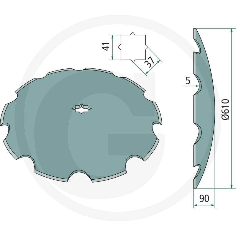 GRANIT Talerz brony talerzowej 1803200010 - 1803200010 - Sklep rolniczy PoltechParts