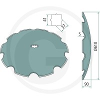 GRANIT Talerz brony talerzowej 1803200010 - 1803200010 - Sklep rolniczy PoltechParts