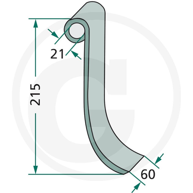 GRANIT Nóż bijakowy 180IND-83 - 180IND-83 - Sklep rolniczy PoltechParts