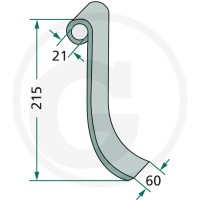 GRANIT Nóż bijakowy 180IND-83 - 180IND-83 - Sklep rolniczy PoltechParts